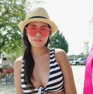 Pink Retro Sunglasses